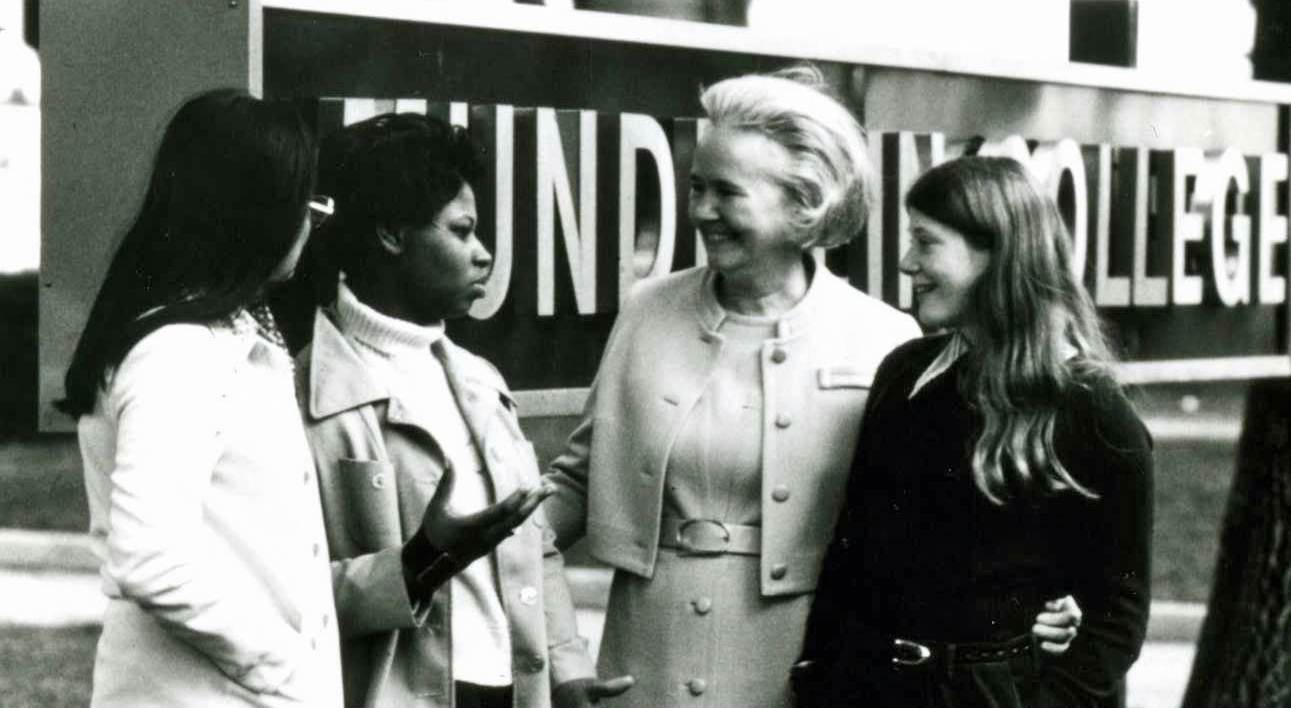 Ann Ida Gannon & students, 1973 - cropped